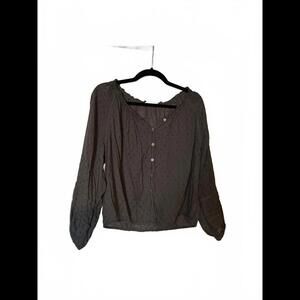 Lucky Brand Women's Button-Up Blouse – Stylish & Comfortable